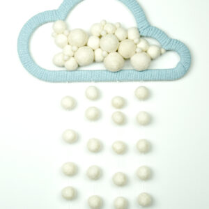 Dekor w stylu boho do pokoju dziecka chmura