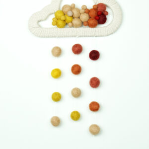 Dekor na ścianę w kolorach jesieni chmurka na ścianę