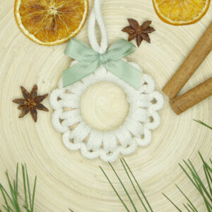 Ozdóbka pleciona koło